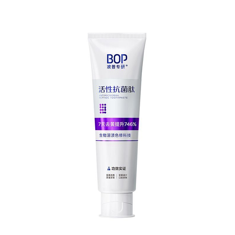 BOP波普专研生物溶渍亮白牙膏（百香薄荷香型）120g