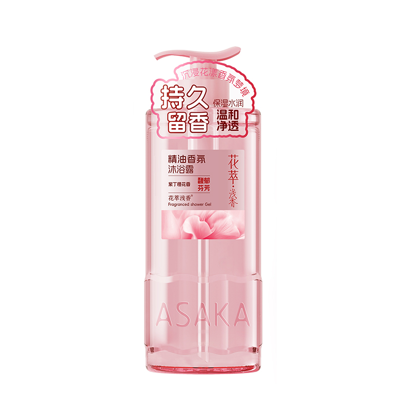 花萃浅香精油香氛沐浴露 紫丁橙花香750g